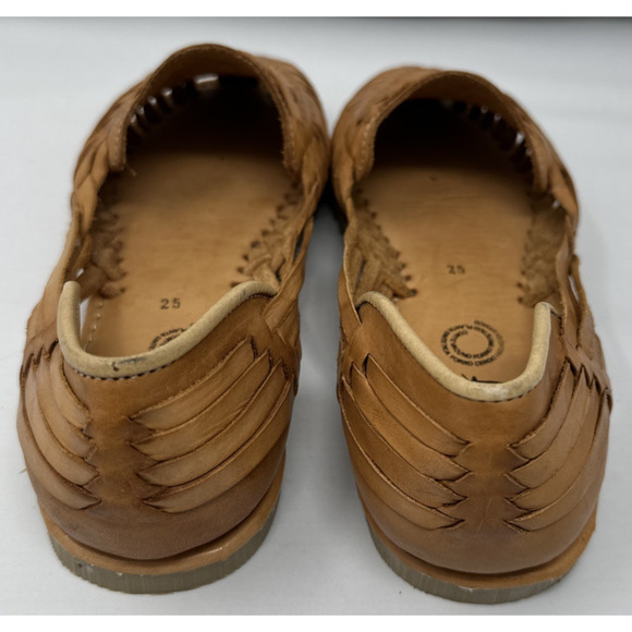 Leather Huarache Sandals Womens 8 Made In Mexico Men’s 7 Unisex - Picture 7 of 11